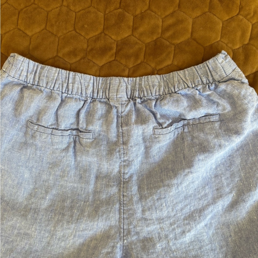 Chico's Blue Ankle Cropped Pants - Picture 7 of 7